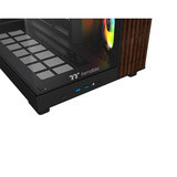 Thermaltake View 380 XL WS ARGB Black, Tower-Gehäuse schwarz/holz, Tempered Glass x 2, Holz-Struktur