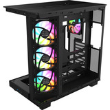 Thermaltake View 380 XL WS ARGB , Tower-Gehäuse schwarz/holz, Tempered Glass x 2, Holz-Struktur