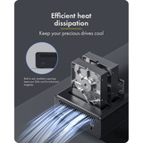 ICY BOX IB-2925MS-CU31, Dockingstation schwarz