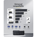 ICY BOX IB-2925MS-CU31, Dockingstation schwarz