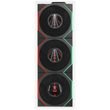 Lian Li UNI FAN TL LCD FLEX 120 Wireless, Gehäuselüfter schwarz, 3er Pack mit Controller, 124 mm