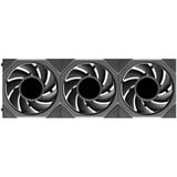 Lian Li UNI FAN TL LCD FLEX 120 Wireless, Gehäuselüfter schwarz, 3er Pack mit Controller, 124 mm