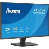 iiyama ProLite X2497HSU-B1, LED-Monitor 60.5 cm (23.8 Zoll), schwarz (matt), FullHD, IPS, HDMI, DP, USB-Hub, Lautsprecher, 120Hz Panel