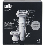 Braun Silk-épil 9 SES9-041 SensoSmart, Epiliergerät weiß/silber