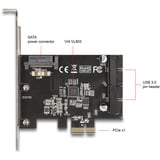 DeLOCK PCI Express x1 Karte zu 2 x intern USB 5 Gbps Pfostenstecker, Schnittstellenkarte 