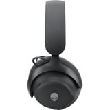 Dell Alienware Pro Wireless Dark Side of the Moon, Gaming-Headset schwarz, Hi-Res Audio, Bluetooth, USB-C Dongle
