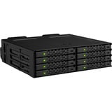 Icy Dock Though Armor MB998V4P-B , Wechselrahmen schwarz, 8-Bay U.2/U.3 NVMe SSD PCIe 4.0