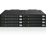 Icy Dock Though Armor MB998V4P-B , Wechselrahmen schwarz, 8-Bay U.2/U.3 NVMe SSD PCIe 4.0