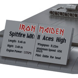 Revell Iron Maiden Spitfire MK.II Aces High - Brick System, Konstruktionsspielzeug Maßstab: 1:18