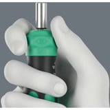 Wera Kraftform Kompakt 28 RA 1, Bit-Satz schwarz/grün, 6-teilig, 1/4", mit Ratschenfunktion und Edelstahl-Bithalter
