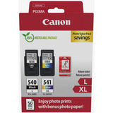 Canon Tinte Photo Value Pack PG-540L/CL-541XL inkl. 50 Blatt 10x15 Fotopapier, Blister-Verpackung mit Sicherheitsband