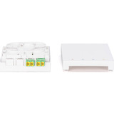 Digitus FTTH Gehäuse mit 2 x LC/APC DX Kupplung mit Shutter weiß
