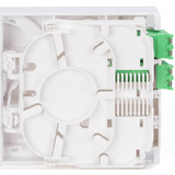 Digitus FTTH Gehäuse mit 2 x LC/APC DX Kupplung mit Shutter weiß