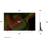 LG OLED83B59LA.AEUD evo TV, OLED-Fernseher 210 cm (83 Zoll), schwarz, UltraHD/4K, HDR, SmartTV, 120Hz Panel