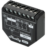 Shelly 2PM Gen3, Relais schwarz, 2 Kanäle, 4er Pack