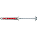 fischer Langschaftdübel DuoXpand 8x80 FUS  hellgrau/rot, 10 Stück