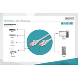 Digitus Patchkabel CAT 6 S/FTP 20m grau, 20 Meter