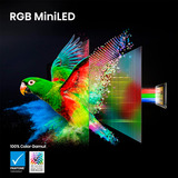 Hisense 75UR8DS RGB MiniLED, LED-Fernseher 189 cm (75 Zoll), schwarz/dunkelgrau, UltraHD/4K, Hi-View AI Engine RGB, 180Hz Panel