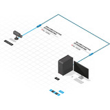 Lindy USB 3.0 Aktivverlängerung Pro, Verlängerungskabel schwarz/blau, 20m