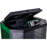 Thermaltake The Tower 300 Racing Green, Tower-Gehäuse dunkelgrün, Tempered Glass