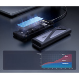 UGREEN CM767 USB 3.2 10Gbps M.2 NVMe & SATA, Laufwerksgehäuse grau/silber