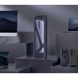 UGREEN CM767 USB 3.2 10Gbps M.2 NVMe & SATA, Laufwerksgehäuse grau/silber