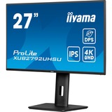 iiyama ProLite XUB2792UHSU-B6, LED-Monitor 68.5 cm (27 Zoll), schwarz (matt), UltraHD/4K, IPS, HDMI, DP, USB-C, USB-Hub