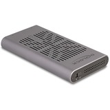 DeLOCK Externes USB 20 Gbps Gehäuse für 2 x M.2 NVMe PCIe SSD, Laufwerksgehäuse grau, Bootfähig, Plug & Play