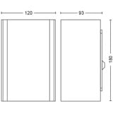Philips Hue White & Color Ambiance Resonate Outdoor Wandleuchte, LED-Leuchte silber