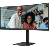 AOC CU34E4CV, LED-Monitor 86.4 cm (34 Zoll), schwarz, WQHD, VA, HDMI, DP, USB-C, KVM, USB-Hub, 120Hz Panel