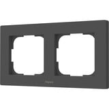 Aqara Switch Frame H2 EU (2-Gang), Einbaurahmen grau, 2-Fach-Rahmen