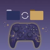 HORI  HORIPAD Turbo (Psiana und Nachtara), Gamepad dunkelviolett/gold, Nintendo Switch 2