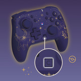 HORI  HORIPAD Turbo (Psiana und Nachtara), Gamepad dunkelviolett/gold, Nintendo Switch 2