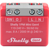 Shelly 1PM Mini Gen4, Relais rot, 2er Pack