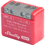 Shelly 1PM Mini Gen4, Relais rot, 2er Pack