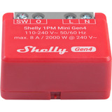 Shelly 1PM Mini Gen4, Relais rot, 2er Pack
