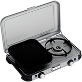 Campingaz Camping Kitchen 2 Grill & Go Caravan, 30 mbar, Gaskocher grau/schwarz, 2x 2kW, Modell 2025