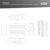 Digitus 4 Port Fast Ethernet PoE ndustrial Unmanaged,, Switch 