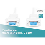 Digitus Null-Modem Anschlusskabel beige, 3 Meter