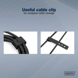 Digitus USB 2.0 Silikon-Anschlusskabel USB-C > USB-C schwarz, 1 Meter, PD, Laden mit bis zu 60 Watt