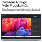 HP OmniBook 3 17-dg0050ngx, Notebook silber, Intel® Core™ Ultra 5 225U, Intel® Graphics, 8 GB DDR5, 256 GB (256 GB SSD), Windows 11 Home