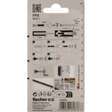 fischer Porenbetonanker FPX M10, Dübel galvanisch/elektrolytisch verzinkt