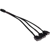 Alphacool Y-Kabelsplitter aRGB 3-Pin auf 3x 3-Pin, 15cm schwarz