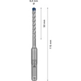 Bosch EXPERT Hammerbohrer SDS-plus-7X, Ø 6mm, 30 Stück Arbeitslänge 50mm