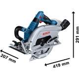 Bosch PRO Akku-Handkreissäge BITURBO GKS 18V-70 L Professional solo blau/schwarz, ohne Akku und Ladegerät