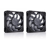 Noctua NF-A12x25 G2 PWM Sx2-PP chromax.black, Gehäuselüfter schwarz/beige, PWM-Anschluss, 2 Lüfter, 120 mm