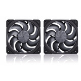 Noctua NF-A12x25 G2 PWM Sx2-PP chromax.black, Gehäuselüfter schwarz/beige, PWM-Anschluss, 2 Lüfter, 120 mm