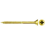 fischer Spanplattenschraube ClassicFast II 6,0x100 Senkkopf PZ 100 Stück, mit Teilgewinde