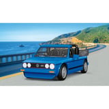 COBI Volkswagen Golf GTI British Version Cabriolet (1984), Konstruktionsspielzeug blau, Maßstab 1:35