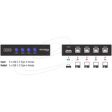 DeLOCK Umschalter USB 2.0 4 Port manuell, USB-Switch 